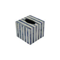 Bone inlay navy tissue box