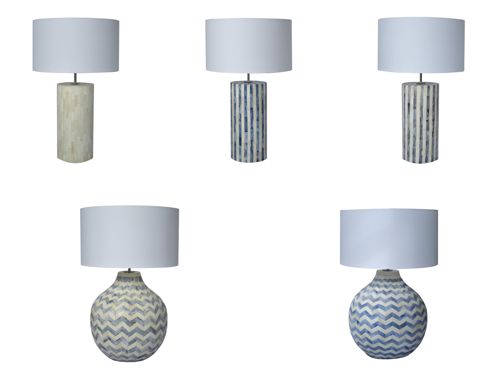 Meet my new homewares range of bone inlay lamps