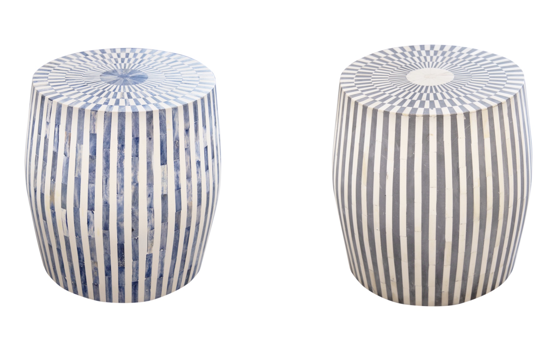 Meet my new homewares range including bone inlay drum stools