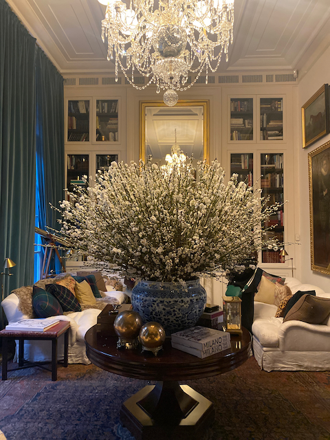 Reception room at Ralph Lauren's Palazzo