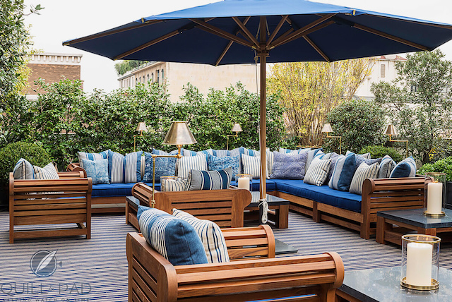 Terrace at Ralph Lauren's Palazzo