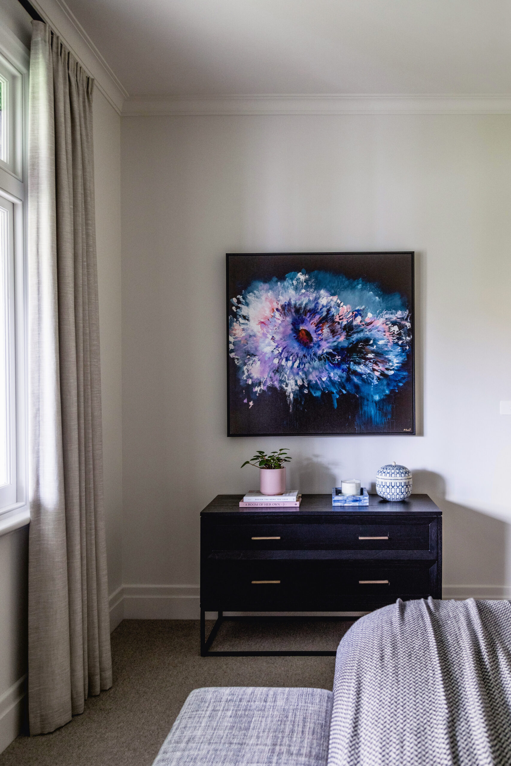 Artwork in the bedroom
