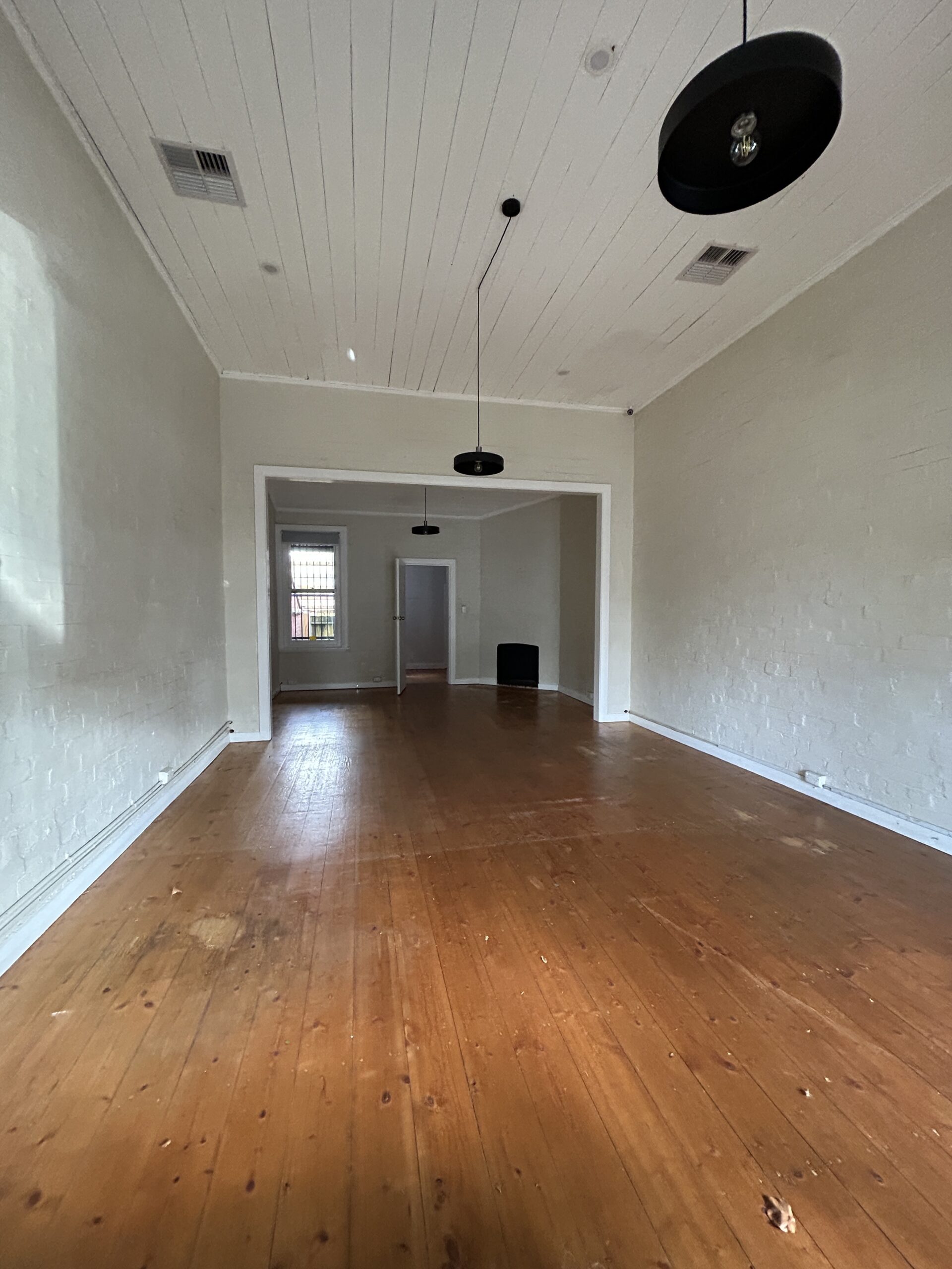A before of the showroom space