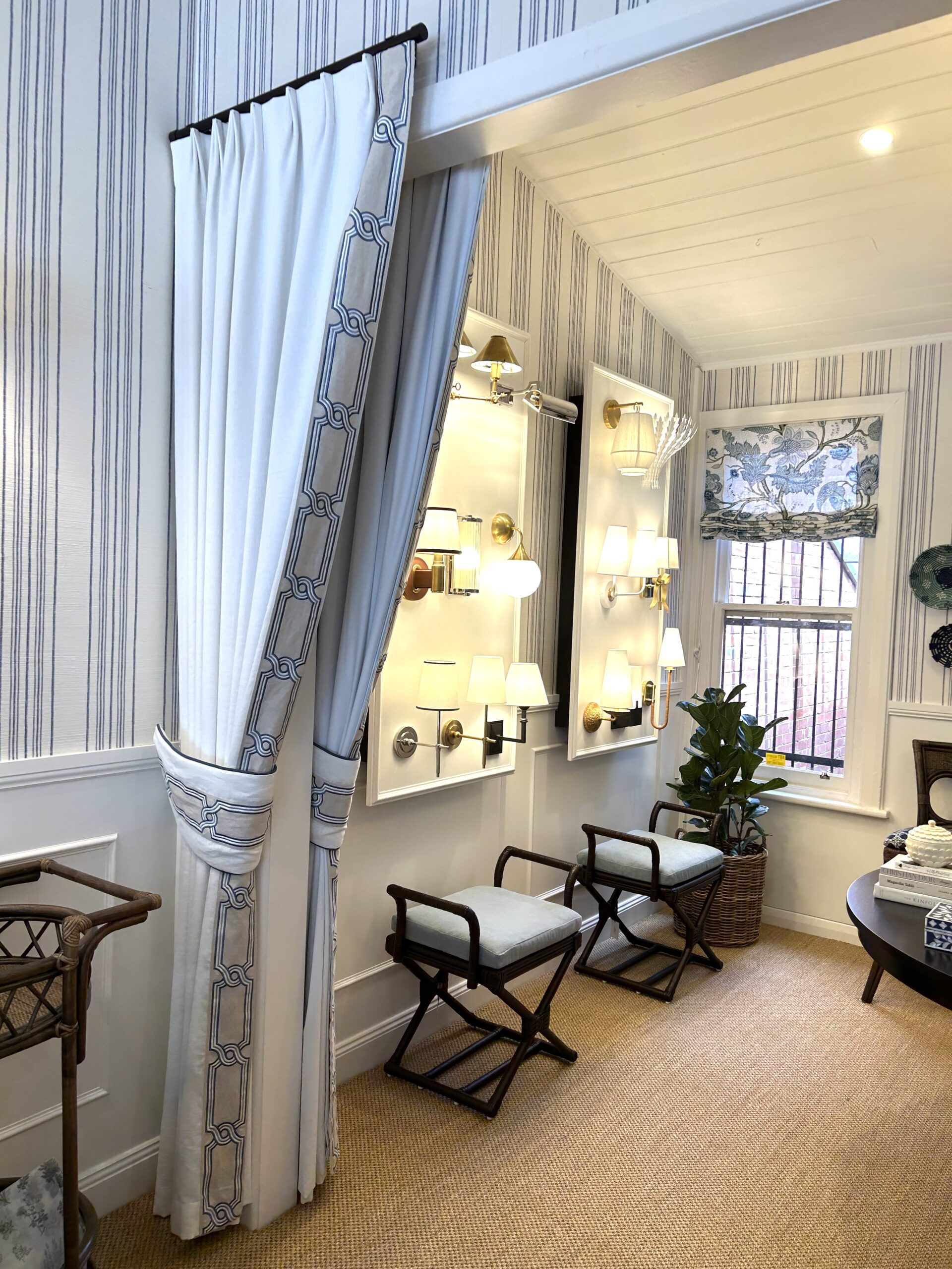 Curtains in my new showroom