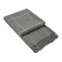 Brighton Grey Striped Blanket