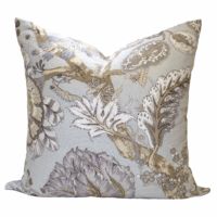 Celadon Vine Leaf Cushion