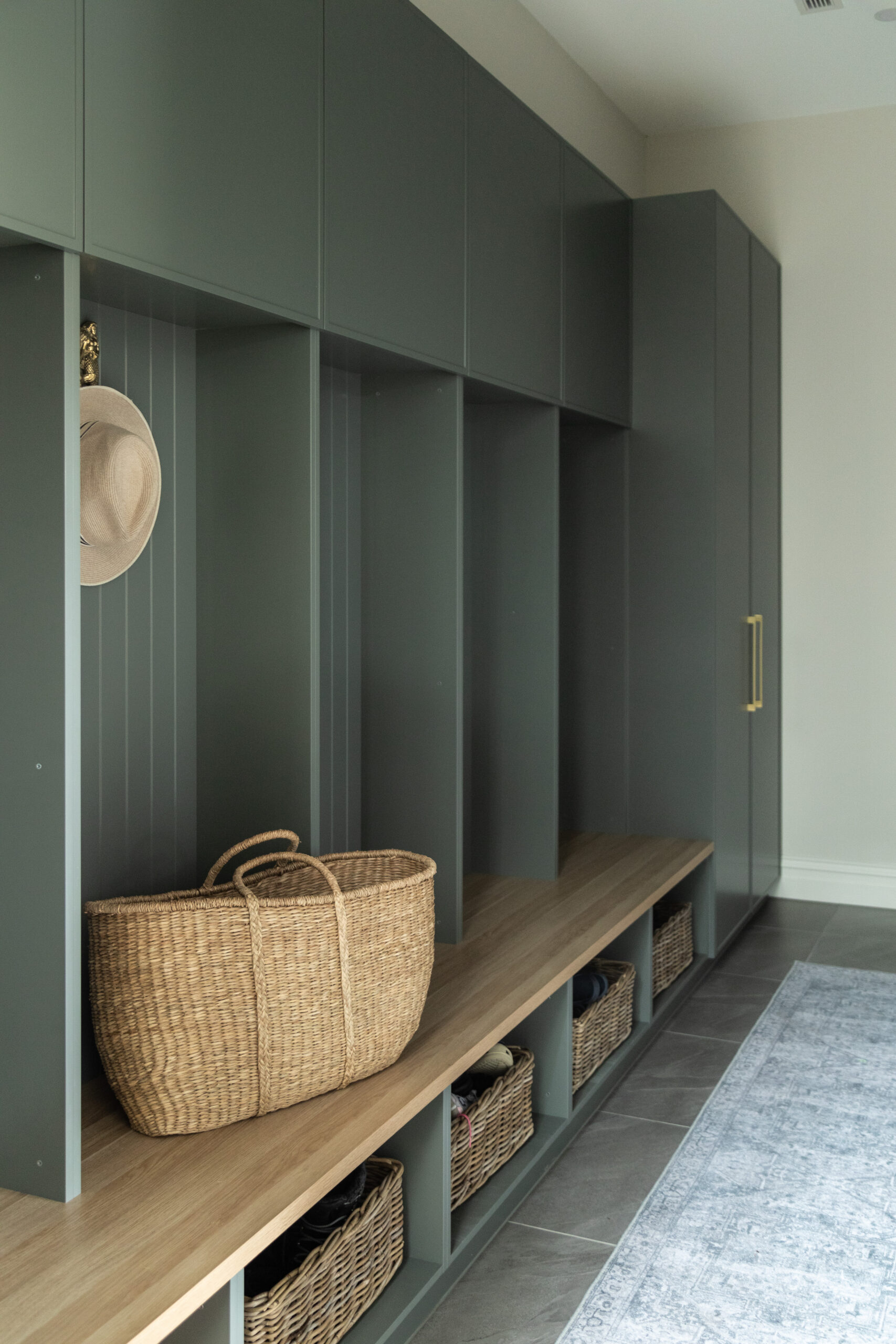 functional mud room with plenty of storage