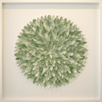 Sage Feathers Framed Wall Art