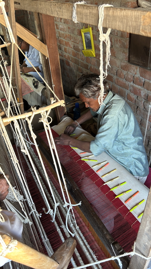 Gold weaving in India