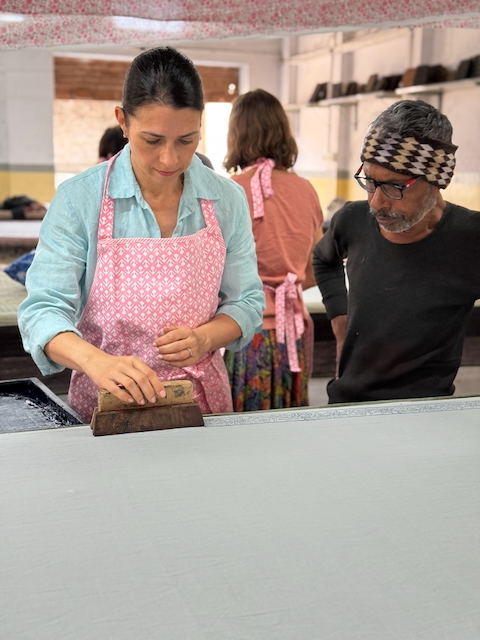 Block printing in Jaipur