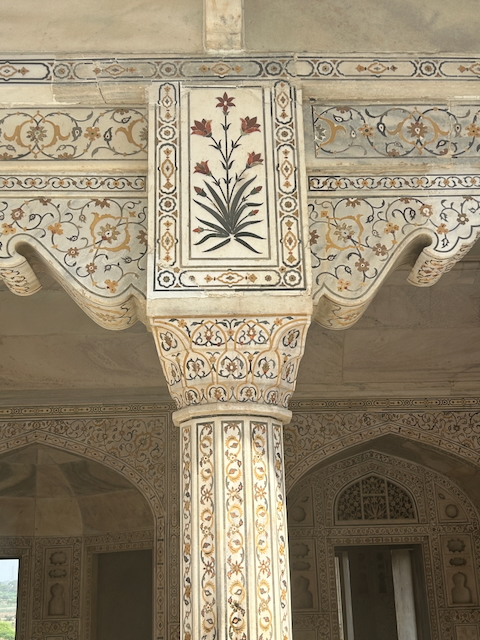 Intricate marble inlay 
