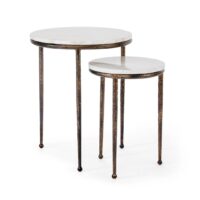 Marble & Brass Nesting Tables