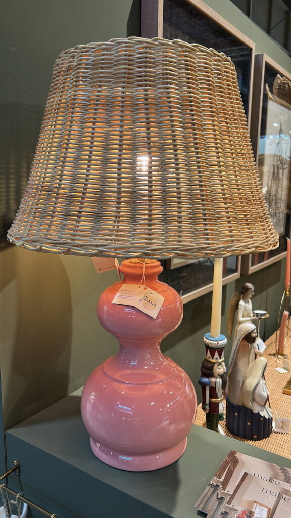 High gloss finish and rattan shade trending in Paris