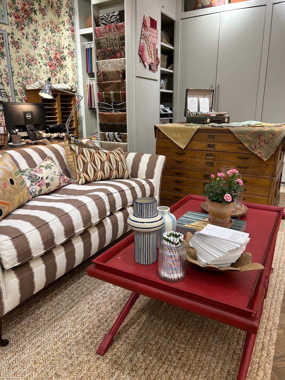 Coloured furniture trending in London