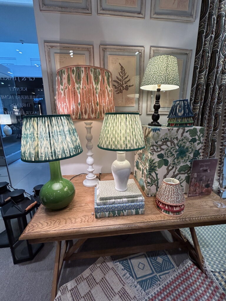 Pleated lampshades trending in London