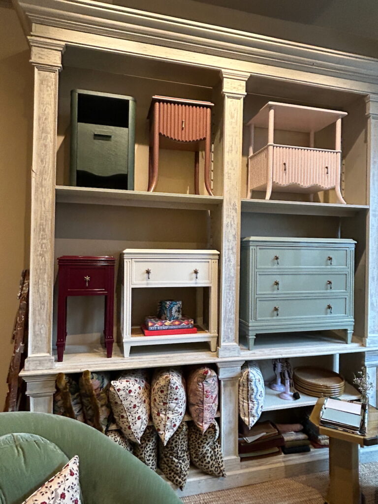 Coloured furniture was one of the top 5 interior design trends seen.