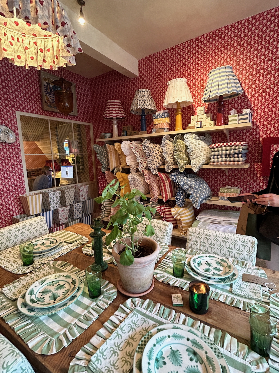 Pleated lampshades and colourful homewares trending in London