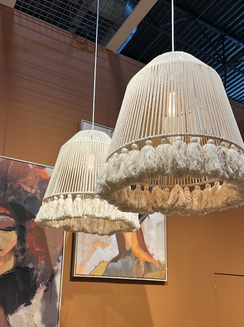 Tassles were one of the top 5 interior design trends seen.
